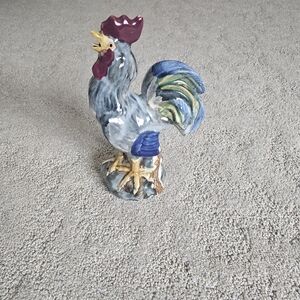 Colorful Ceramic Rooster Figurine